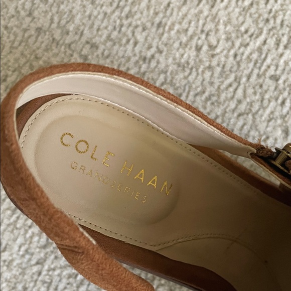 Cole Haan Tan Suede Slingback - Picture 2 of 7